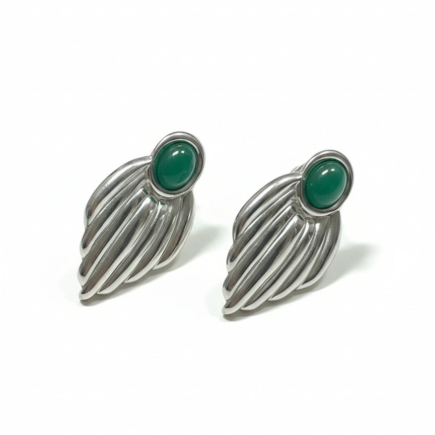 Aros de acero inoxidable con diseño moderno – Hipoalergénicos y resistentes al agua #2 -Hilma Studio-