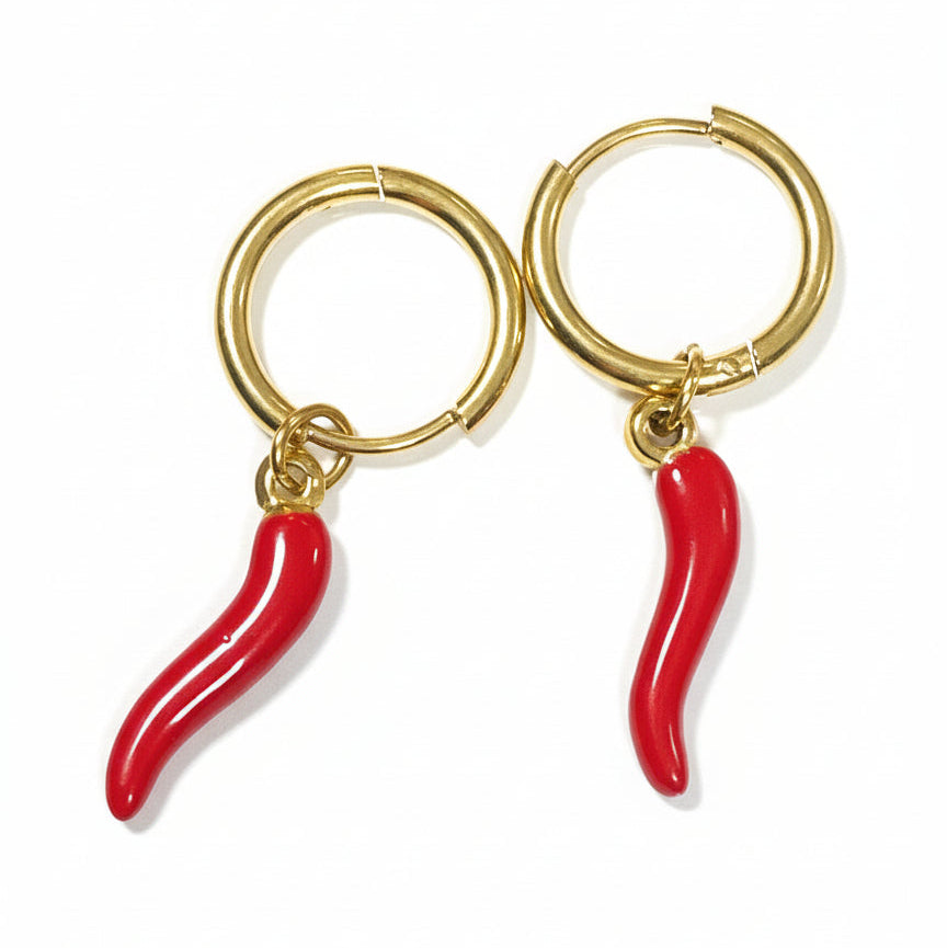 Aros de acero inoxidable con diseño moderno – Hipoalergénicos y resistentes al agua #8 -Hilma Studio-