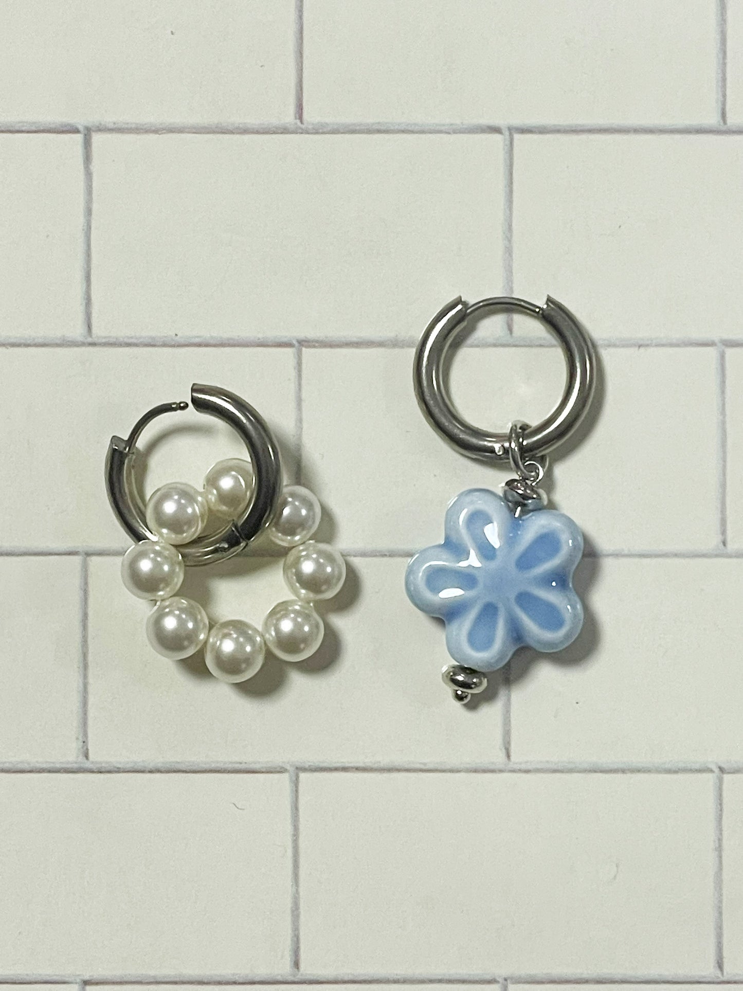 Aros de acero inoxidable con diseño moderno – Hipoalergénicos y resistentes al agua #10 -Hilma Studio-