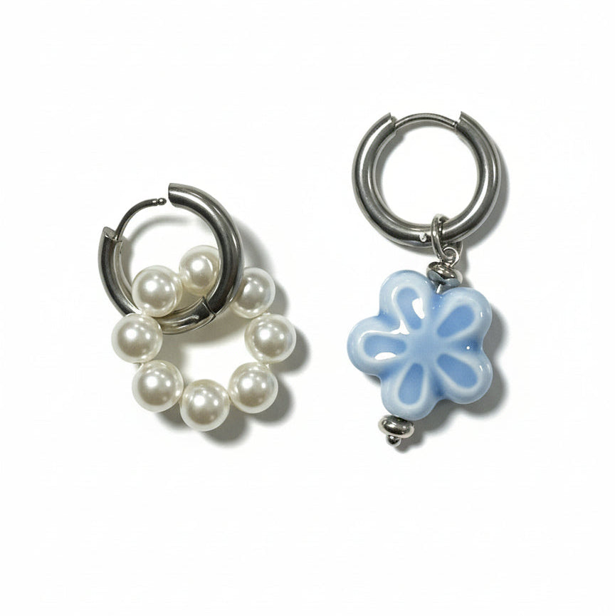 Aros de acero inoxidable con diseño moderno – Hipoalergénicos y resistentes al agua #10 -Hilma Studio-