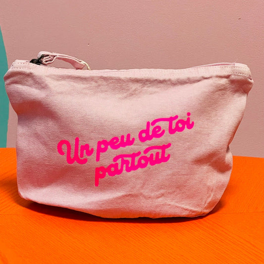 neceser de tela vaquera (denim) resistente y reutilizable con diseño moderno – Studio Hilma