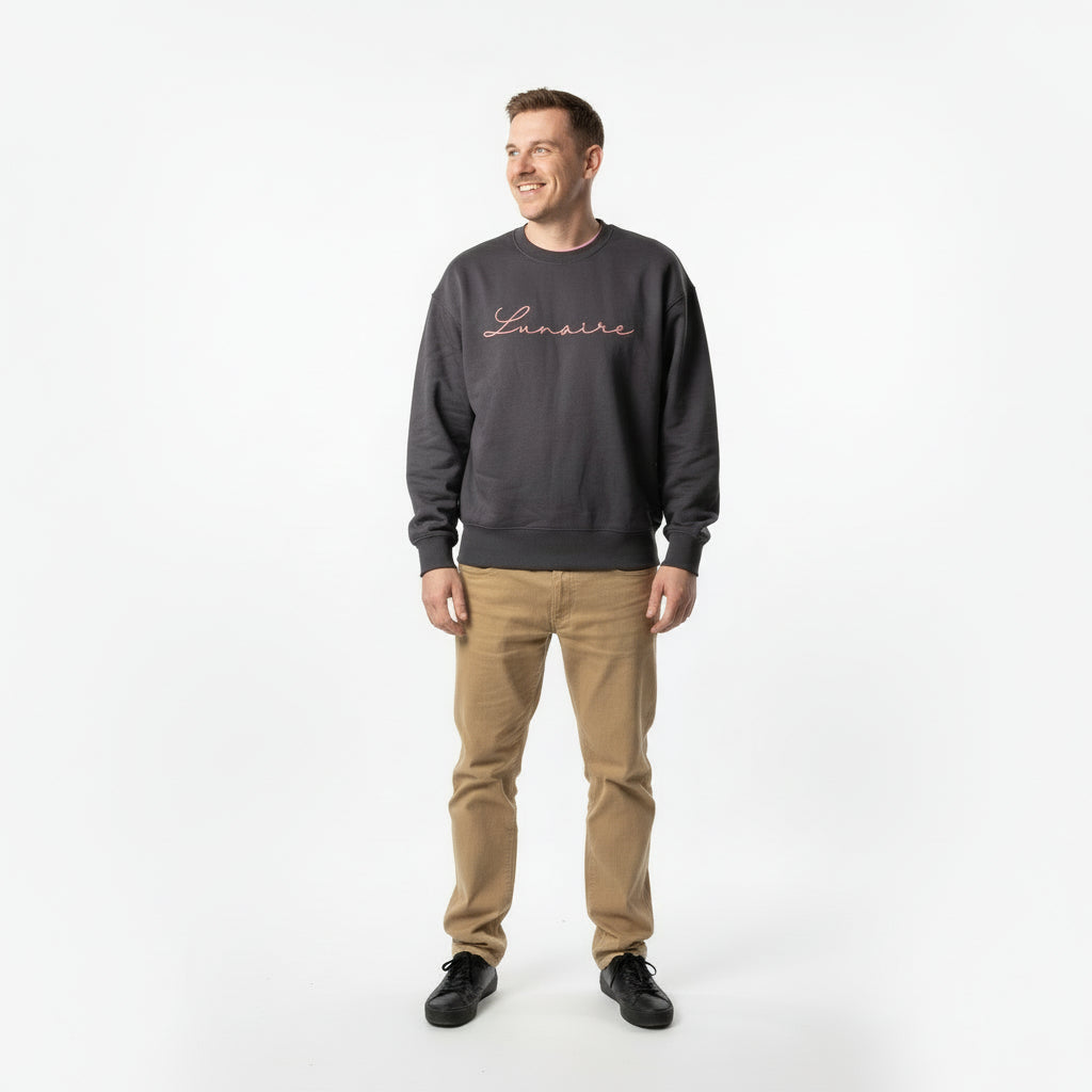 Sudadera unisex de algodón orgánico con diseño moderno y mensaje positivo – Hilma Studio