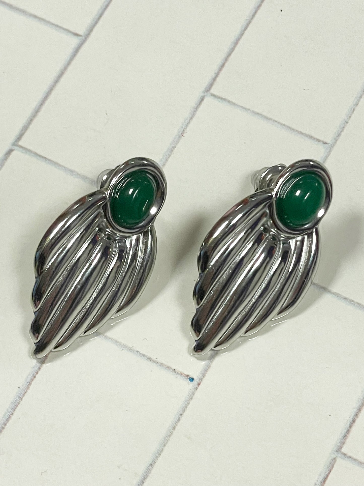 Aros de acero inoxidable con diseño moderno – Hipoalergénicos y resistentes al agua #2 -Hilma Studio-