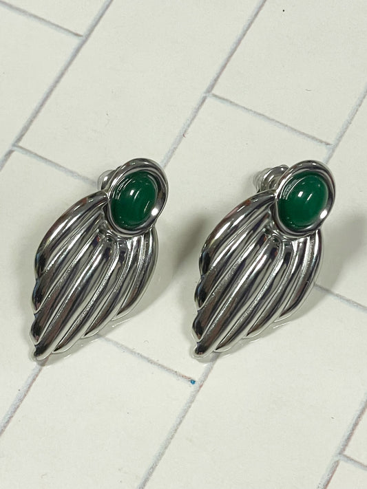 Aros de acero inoxidable con diseño moderno – Hipoalergénicos y resistentes al agua #2 -Hilma Studio-