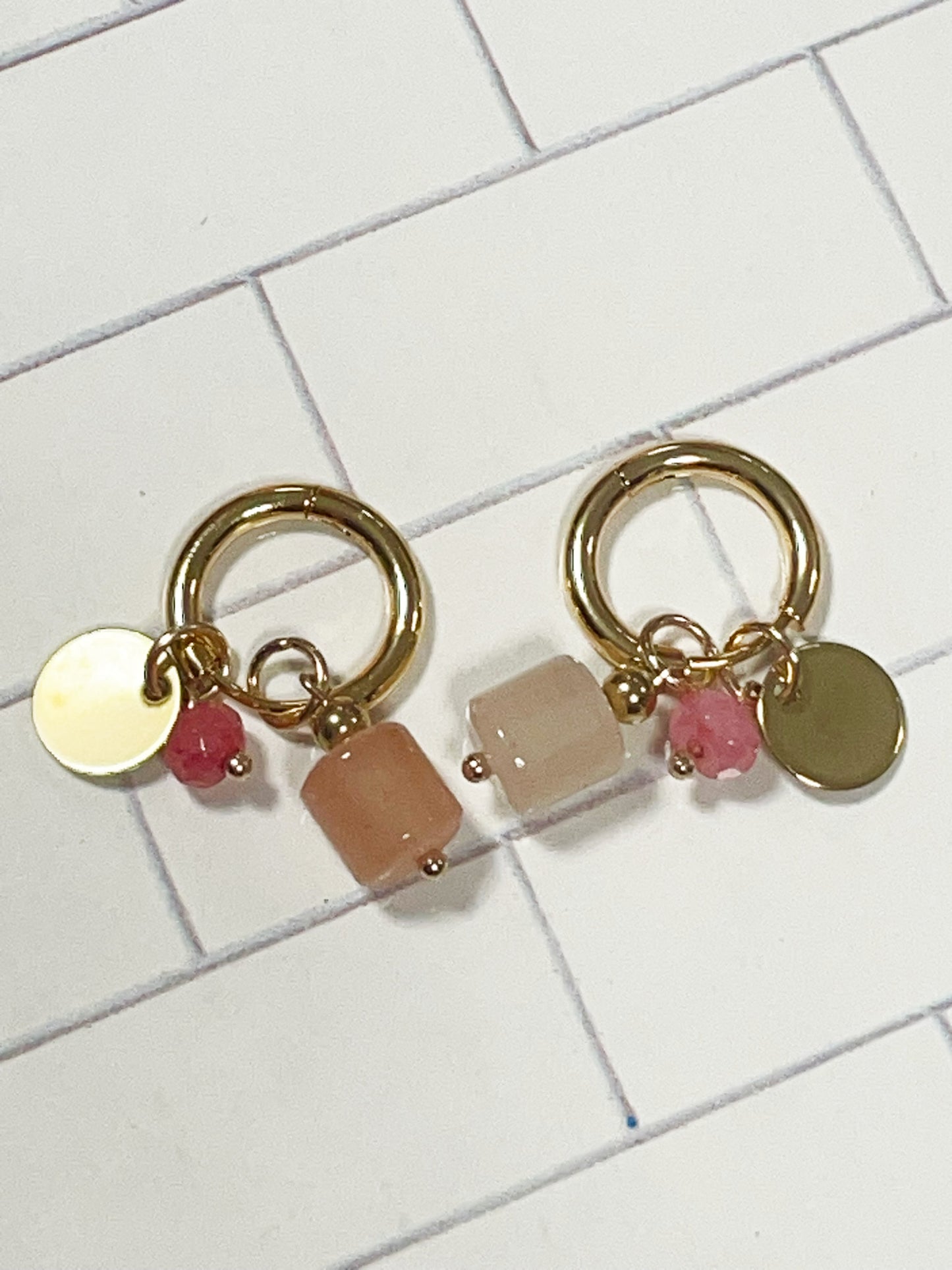 Aros de acero inoxidable con diseño moderno – Hipoalergénicos y resistentes al agua #3 -Hilma Studio-