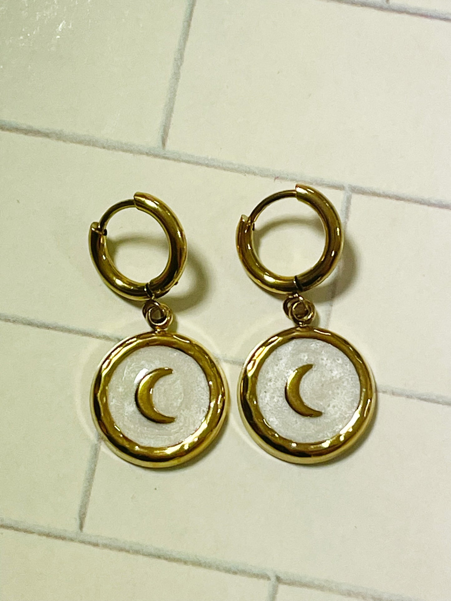 Aros de acero inoxidable con diseño moderno – Hipoalergénicos y resistentes al agua #6 -Hilma Studio-