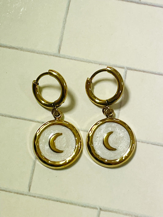 Aros de acero inoxidable con diseño moderno – Hipoalergénicos y resistentes al agua #6 -Hilma Studio-