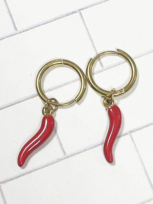 Aros de acero inoxidable con diseño moderno – Hipoalergénicos y resistentes al agua #8 -Hilma Studio-