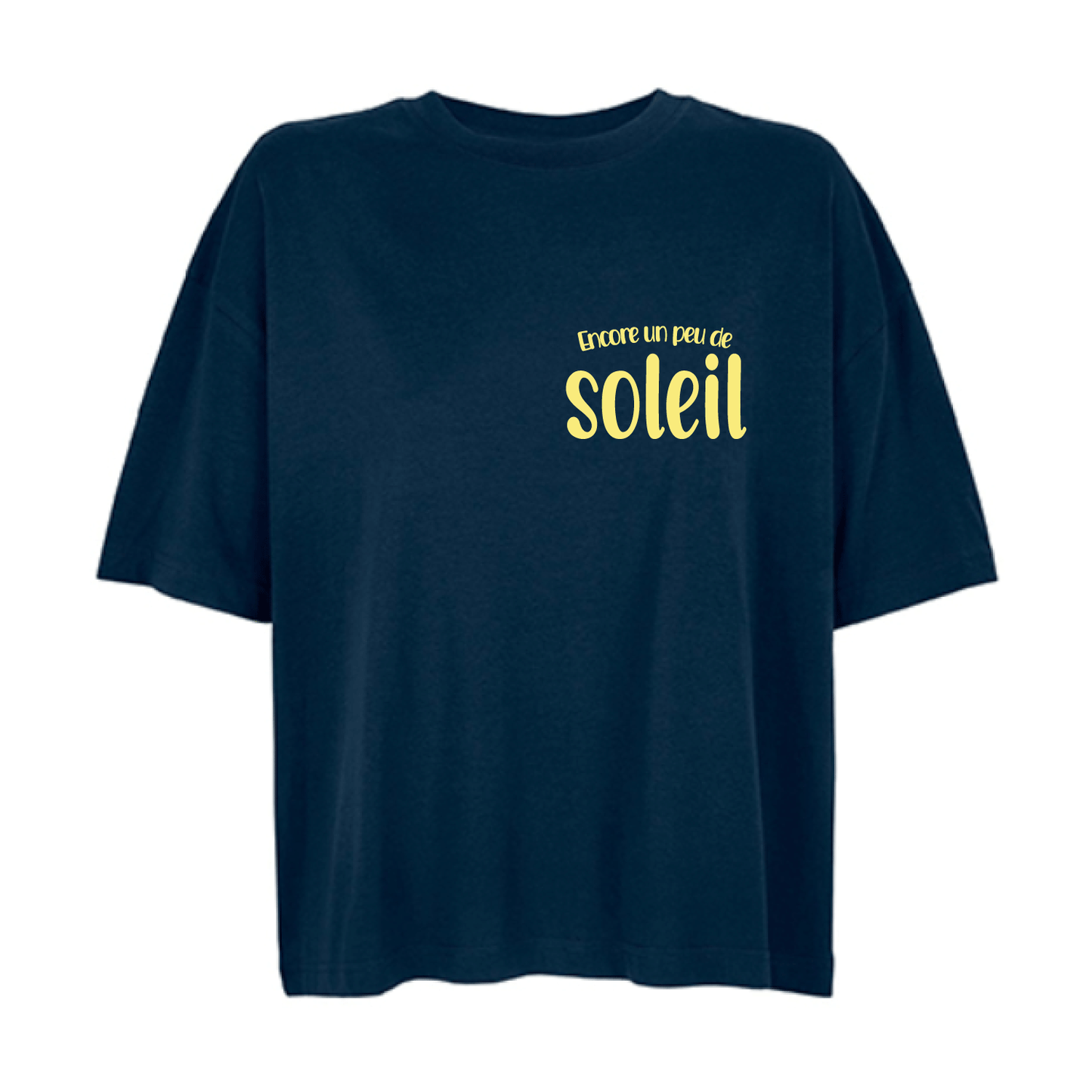 Camiseta boxy "Encore un peu de soleil" -Hilma Studio-