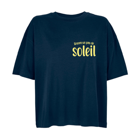 Camiseta boxy "Encore un peu de soleil" -Hilma Studio-
