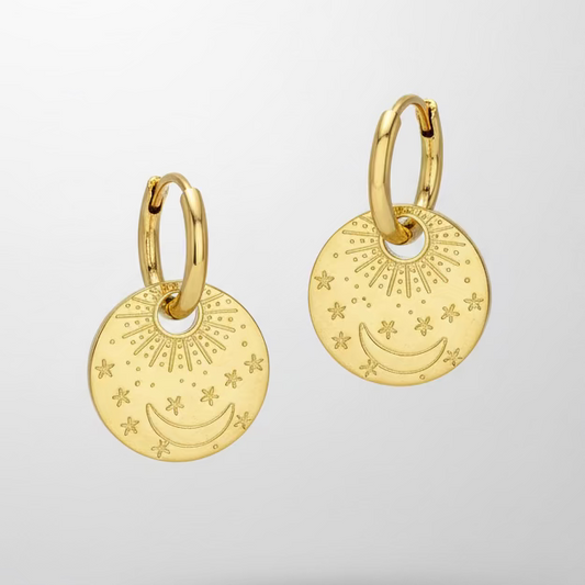 Aros de acero inoxidable con diseño moderno – Hipoalergénicos y resistentes al agua #16 -Hilma Studio-