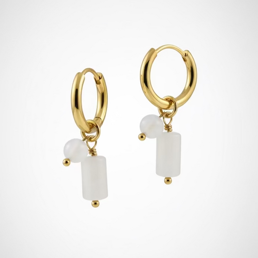 Aros de acero inoxidable con diseño moderno – Hipoalergénicos y resistentes al agua #12 -Hilma Studio-