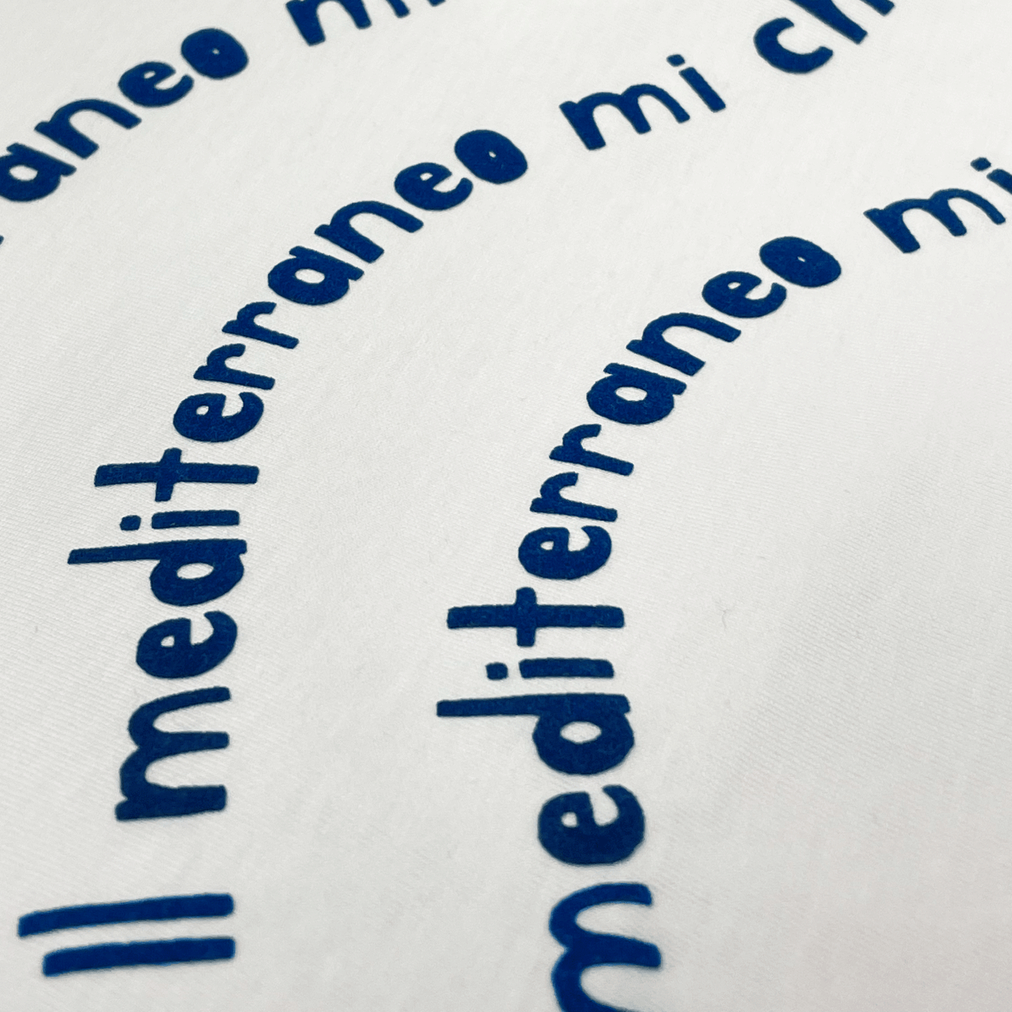 Camiseta boxy "Il mediterraneo mi chiama" -Hilma Studio-