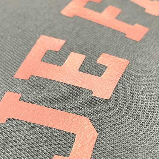 Sudadera vestido light asphalt "Je fais ce que je veux" -Hilma Studio-