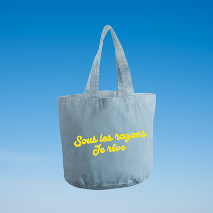 Bolso tote de algodón con mensaje positivo y diseño colorido Studio Hilma