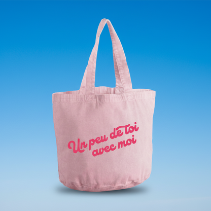 Bolso tote de algodón con mensaje positivo y diseño colorido Studio Hilma