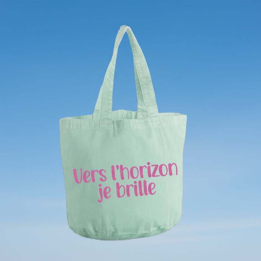 Bolso tote de algodón con mensaje positivo y diseño colorido Studio Hilma