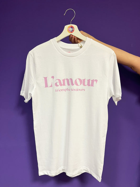 Camiseta unisex de algodón corte unisex color blanco con mensaje positivo – Hilma studio