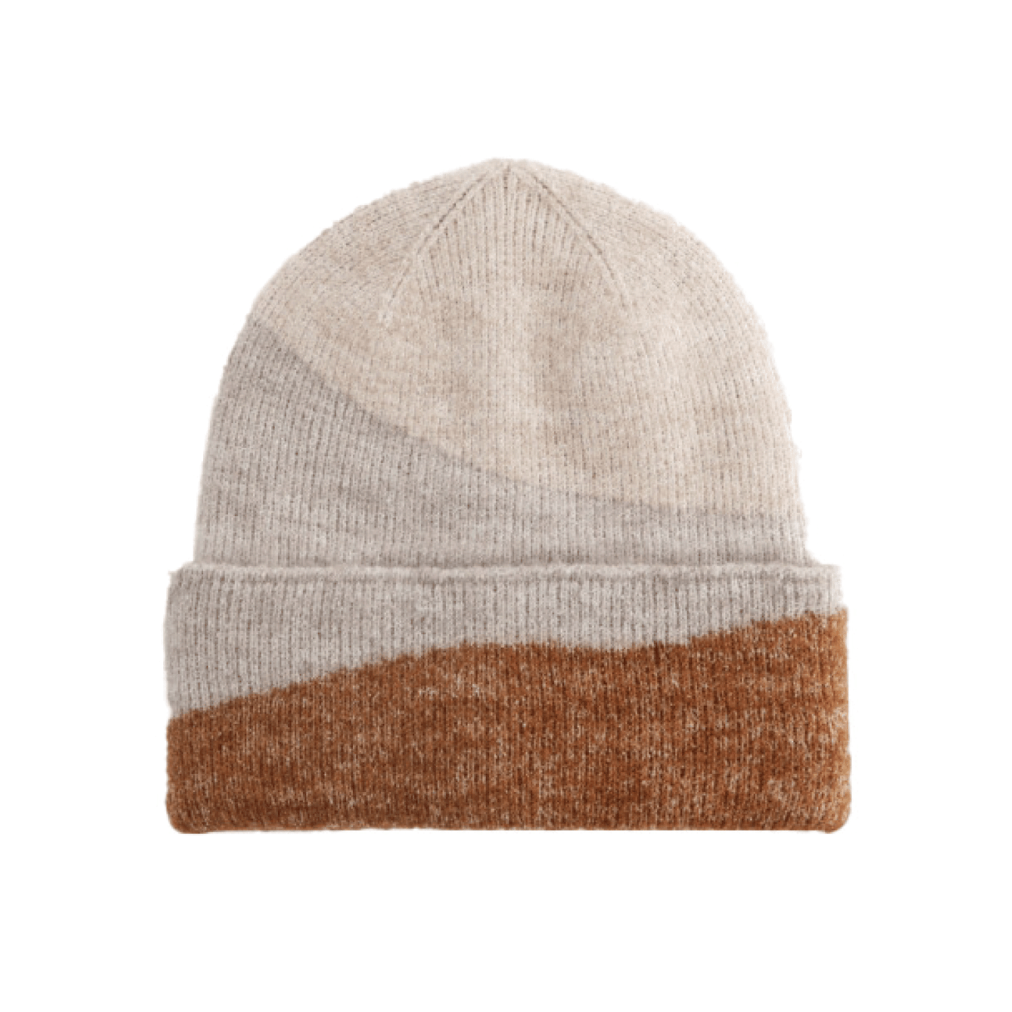 gorro de poliéster reciclado marron y beige diseño colorido Studio Hilma