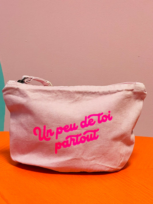 neceser de tela vaquera (denim) resistente y reutilizable con diseño moderno – Studio Hilma