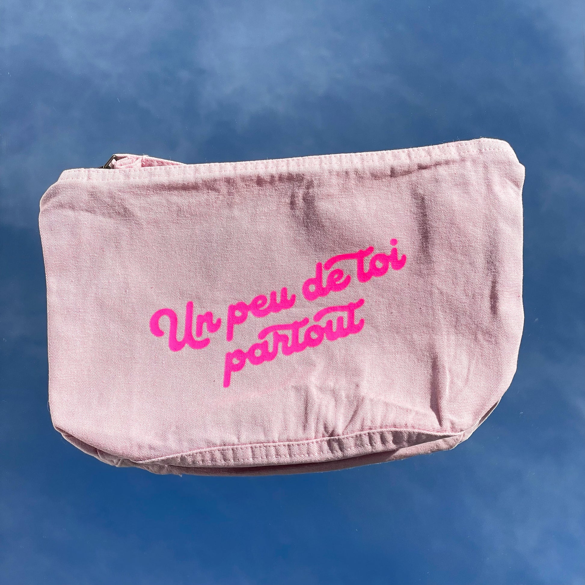 neceser de algodón con mensaje positivo y diseño colorido Studio Hilma