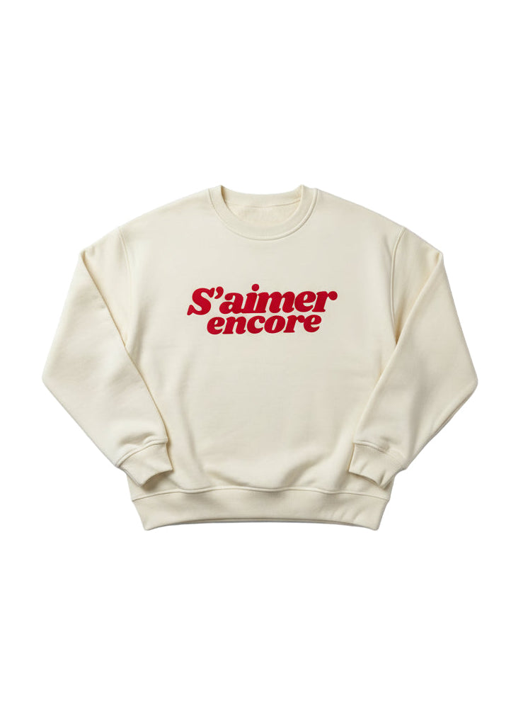 Sudadera corta boxy de algodón orgánico con diseño moderno y mensaje positivo – Hilma Studio