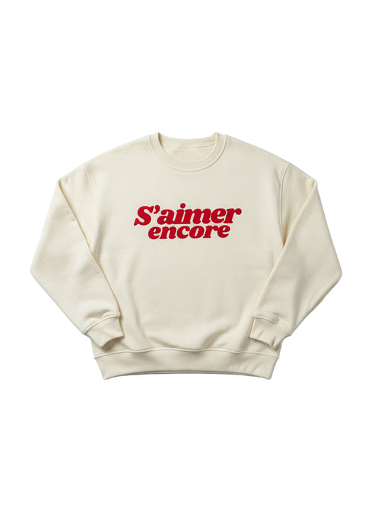 Sudadera corta boxy de algodón orgánico con diseño moderno y mensaje positivo – Hilma Studio