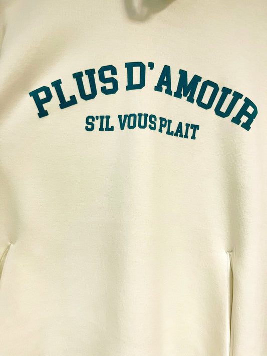 Sudadera vestido de algodón orgánico con diseño moderno y mensaje positivo – Hilma Studio