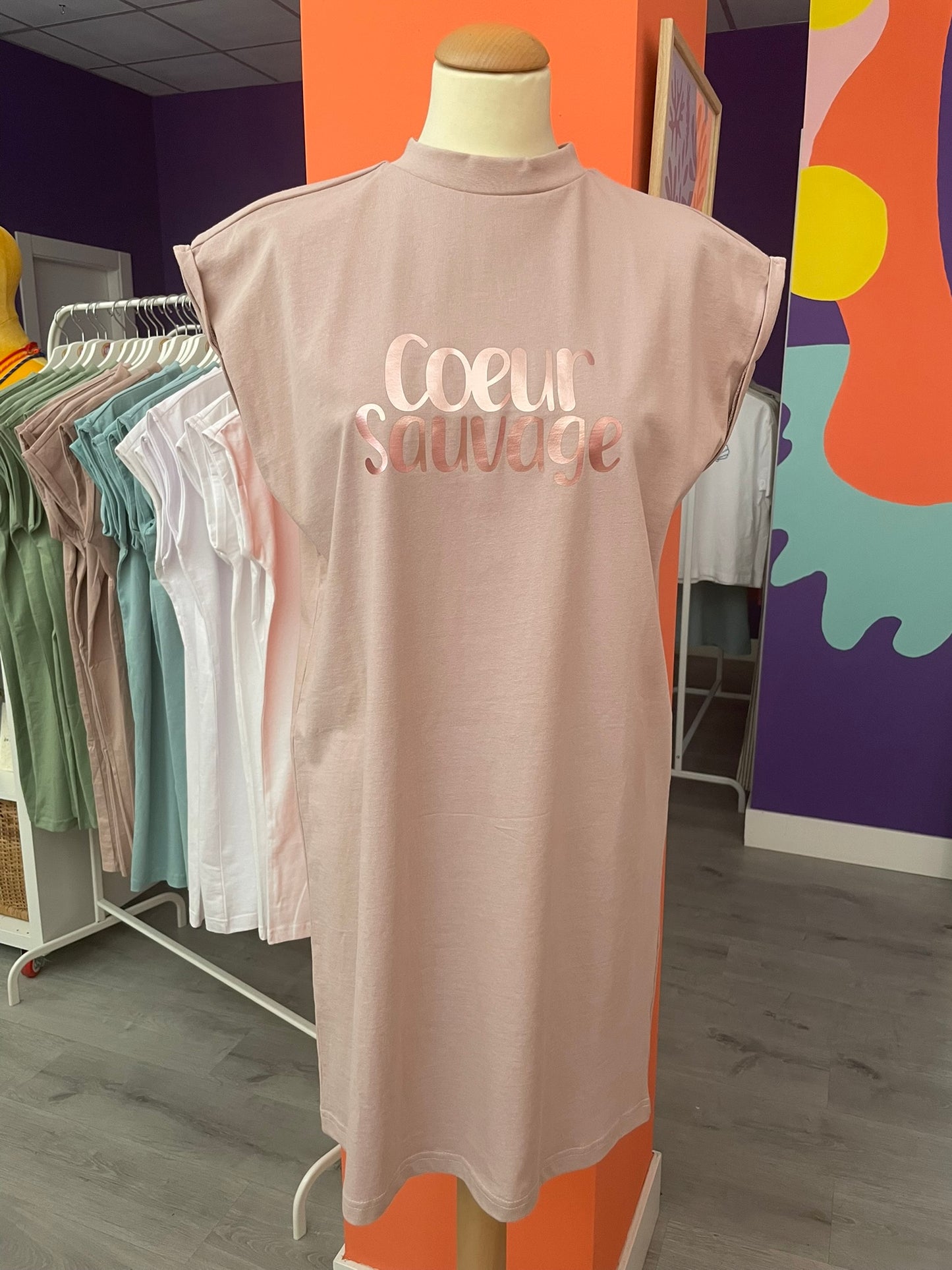 Vestido cuello tortuga (Outlet) "Coeur sauvage" -Hilma Studio-