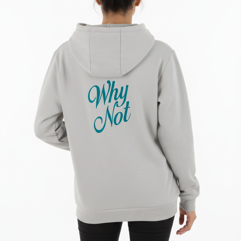 Sudadera con capucha "Why not" -Hilma Studio-